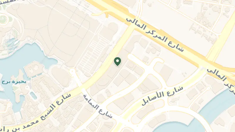 Map of Al Ohood Street - Sheikh Mohammed bin Rashid Blvd - Burj Khalifa - Downtown Dubai - Dubai - United Arab Emirates