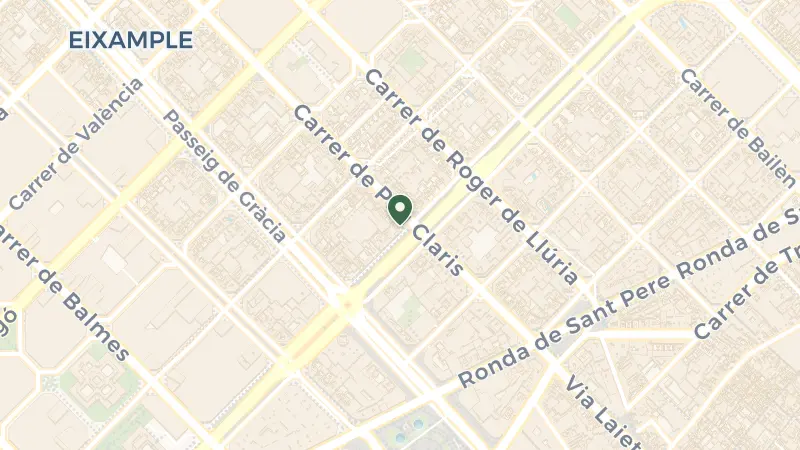 Map of 619-621, Gran Via de les Corts Catalanes, Eixample, 08007 Barcelona, Spain