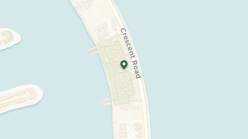 Map of East Crescent, Palm - The Palm Jumeirah - Dubai - United Arab Emirates