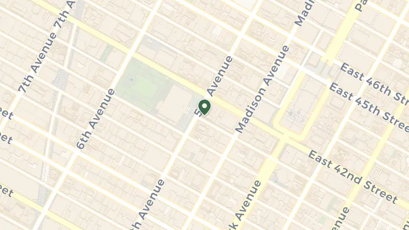 Map of 485 5th Ave, New York, NY 10017, USA