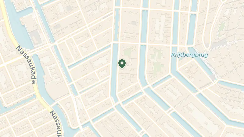 Map of Prinsengracht 587, 1016 HT Amsterdam