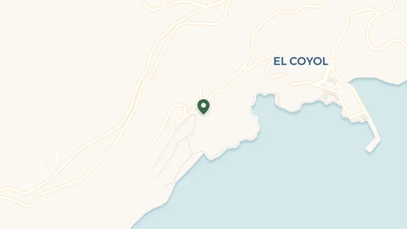 Map of Peninsula Papagayo, Provincia de Guanacaste, Liberia, Costa Rica