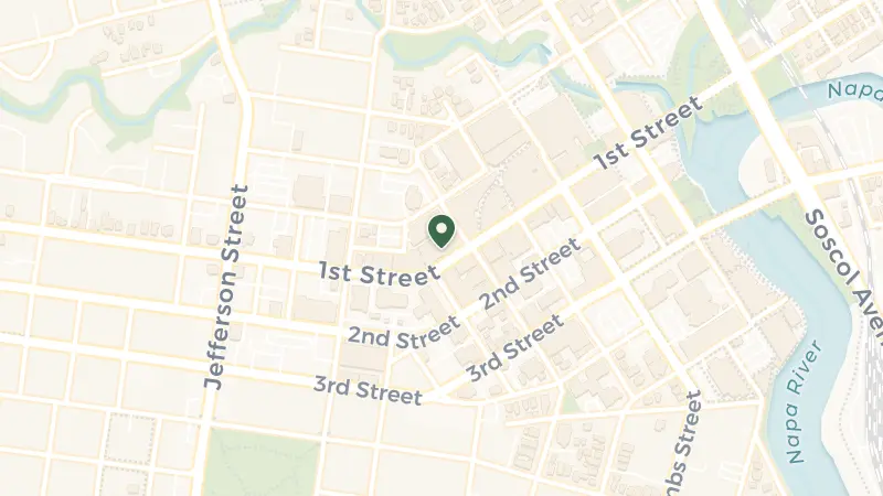 Map of 1450 1st St, Napa, CA 94559, USA