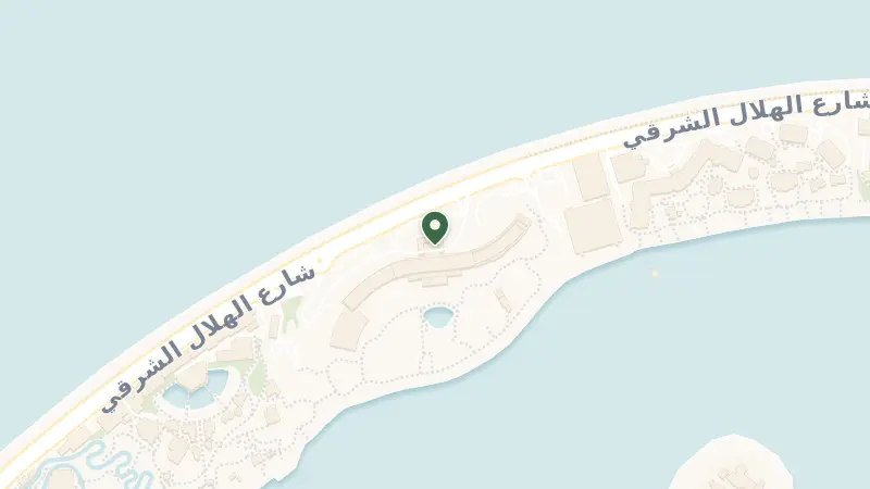 Map of Palm Jumeirah - Crescent Rd - The Palm Jumeirah - Dubai - United Arab Emirates