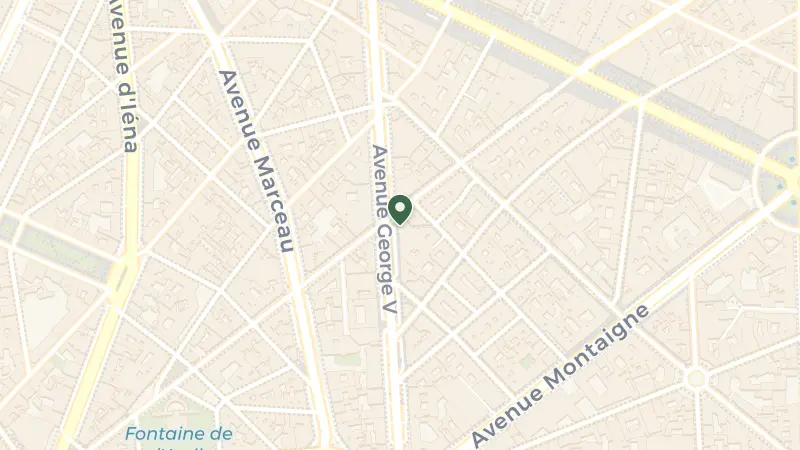 Map of 30 Av. George V, 75008 Paris, France