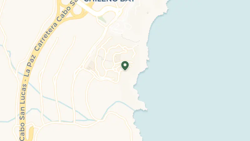 Map of Playa Chileno Bay Playa Chileno Bay, San Jose-San Lucas, Carr. Transpeninsular Km. 15, Tourist Corridor, 23410 Cabo San Lucas, B.C.S., Mexico