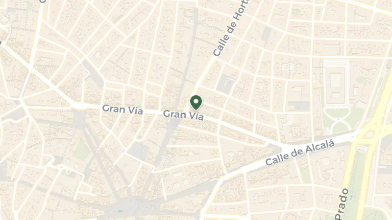 Map of Gran Vía, 24, Centro, 28013 Madrid, Spain