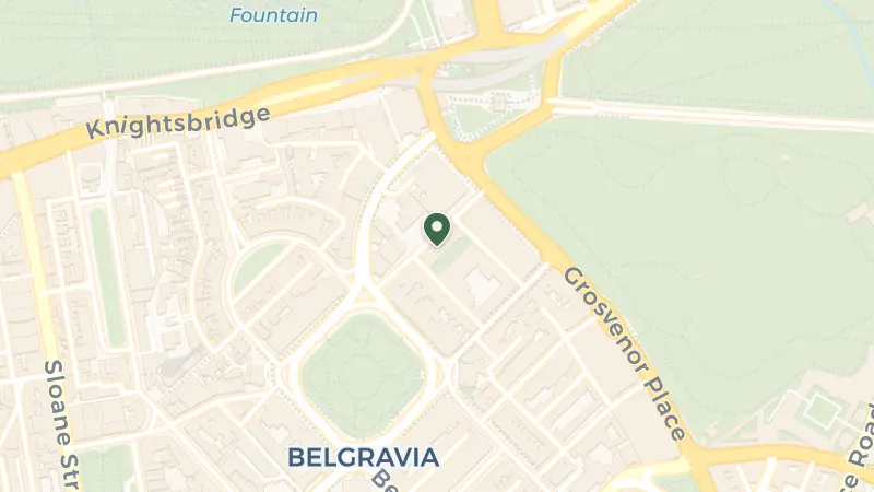 Map of 5-6 Halkin St, London SW1X 7DJ, UK
