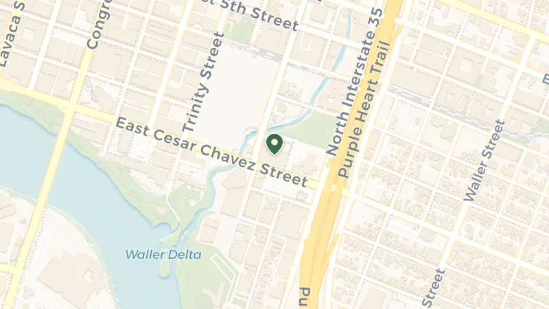 Map of 101 Red River St, Austin, TX 78701, USA