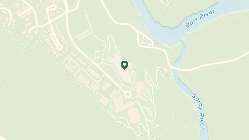 Map of 405 Spray Ave, Banff, AB T1L 1J4, Canada