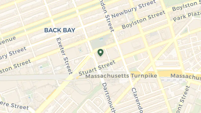 Map of 138 St James Ave, Boston, MA 02116, USA