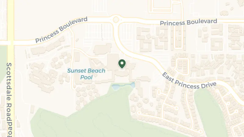 Map of 7575 E Princess Dr, Scottsdale, AZ 85255, USA