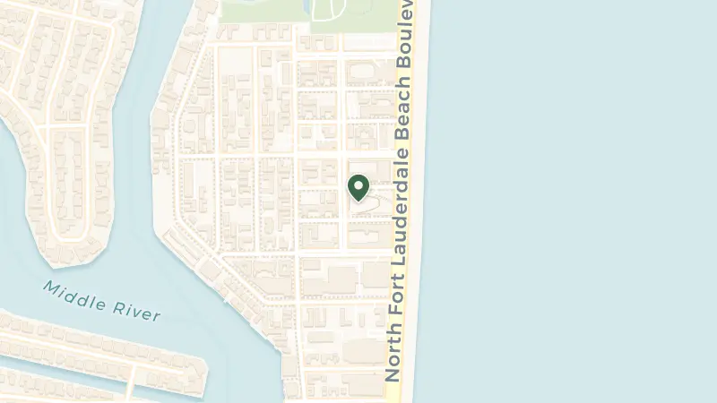 Map of 525 N Fort Lauderdale Beach Blvd, Fort Lauderdale, FL 33304, USA