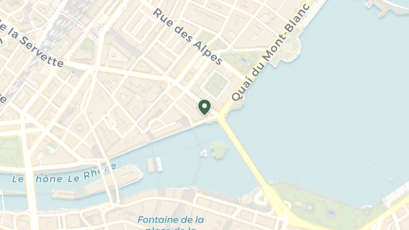 Map of Quai des Bergues 33, 1201 Genève, Switzerland