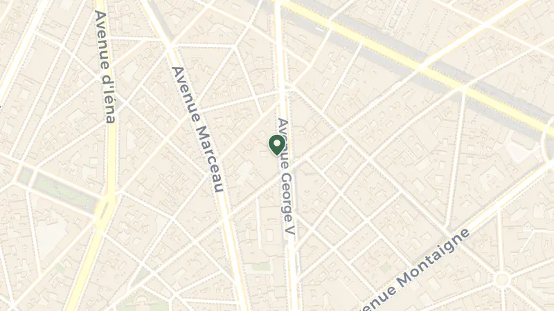 Map of 31 Av. George V, 75008 Paris, France