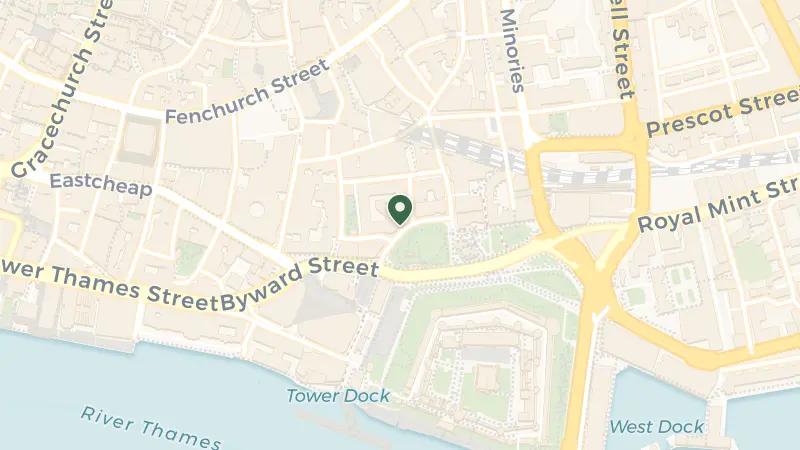 Map of 10 Trinity Square, London EC3N 4AJ, UK