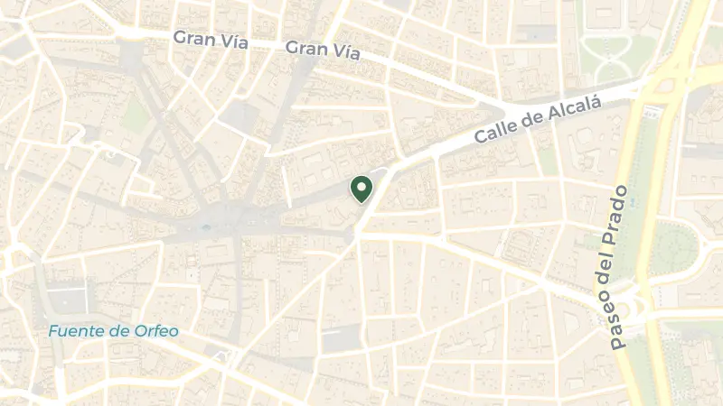 Map of C. de Sevilla, 3, Centro, 28014 Madrid, Spain