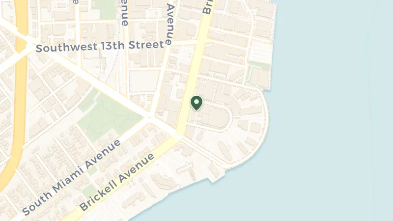 Map of 1435 Brickell Ave, Miami, FL 33131, USA