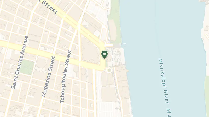 Map of 2 Canal St, New Orleans, LA 70130, USA