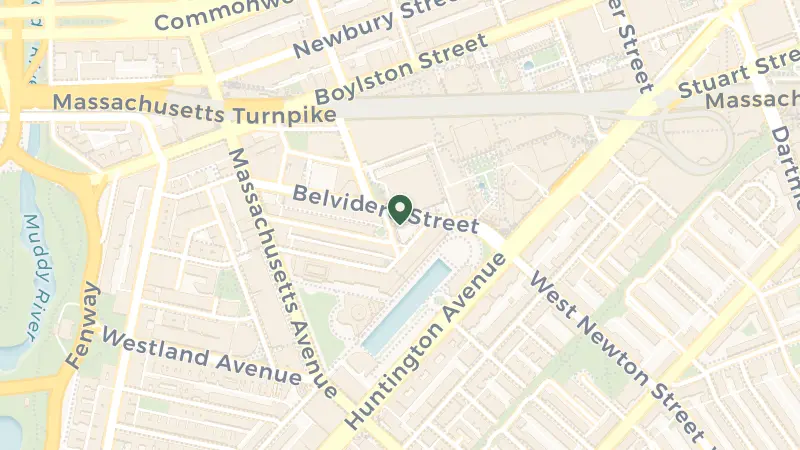 Map of 1 Dalton St, Boston, MA 02115, USA