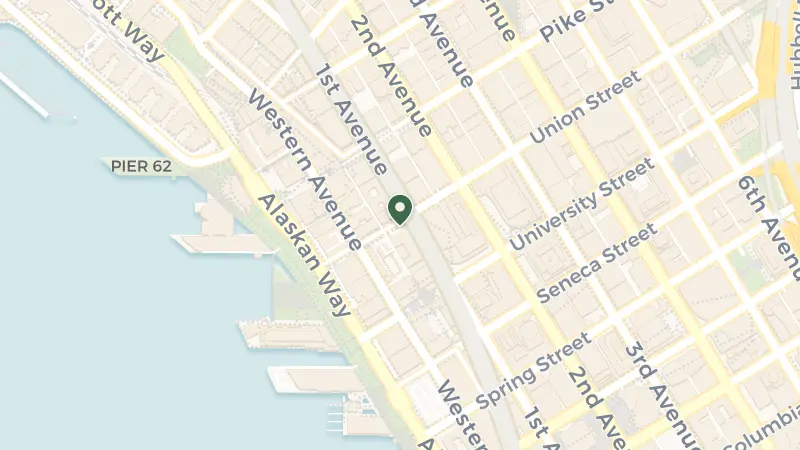 Map of 99 Union St, Seattle, WA 98101, USA