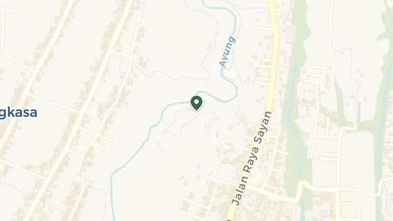 Map of Jl. Raya Sayan, Sayan, Kecamatan Ubud, Kabupaten Gianyar, Bali 80571, Indonesia