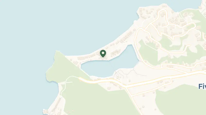 Map of Five Islands Village, St Johns, Antigua and Barbuda