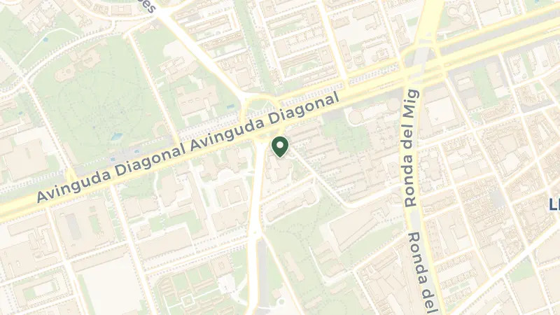 Map of Pl. de Pius XII, 4, Les Corts, 08028 Barcelona, Spain
