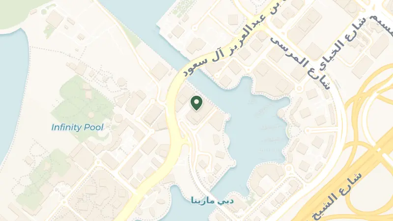 Map of Al Emreef St - Marsa Dubai - Dubai Marina - Dubai - United Arab Emirates
