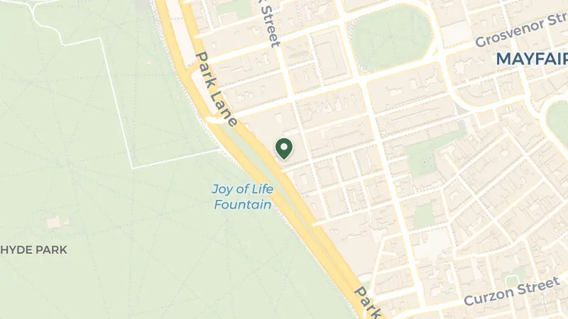 Map of Park Ln, Mount St, London W1K 7TN, UK