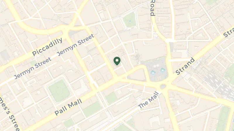 Map of 1 Suffolk Pl, London SW1Y 4HX, UK