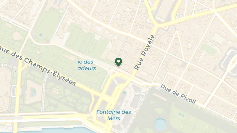 Map of 10 Pl. de la Concorde, 75008 Paris, France