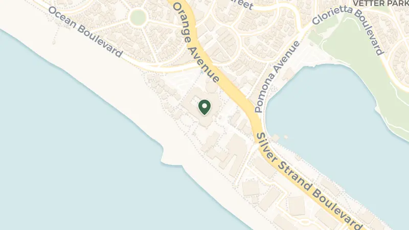 Map of 1500 Orange Ave, Coronado, CA 92118, USA