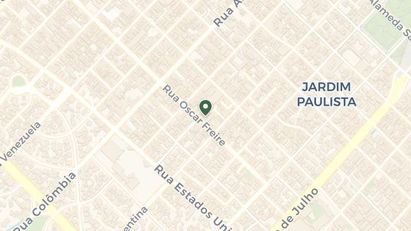Map of R. Oscar Freire, 384 - Jardim Paulista, São Paulo - SP, 01426-000, Brazil