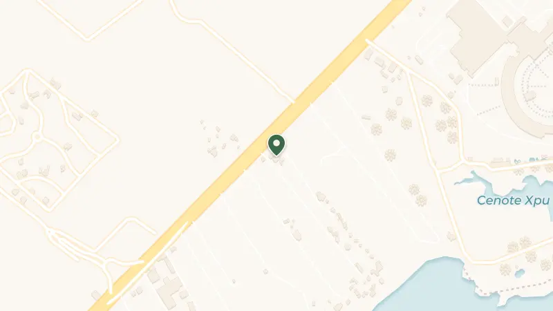 Map of 77734 Xpu Há, Quintana Roo, Mexico