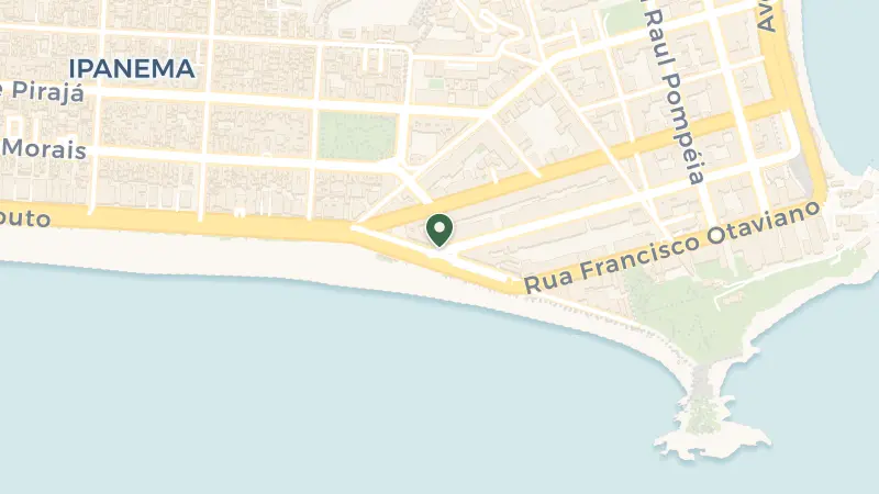 Map of Av. Vieira Souto, 80 - Ipanema, Rio de Janeiro - RJ, 22420-002, Brazil