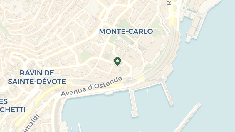 Map of Sq. Beaumarchais, 98000 Monaco