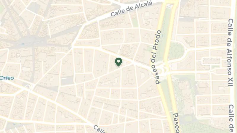 Map of Pl. de las Cortes, 10, Centro, 28014 Madrid, Spain