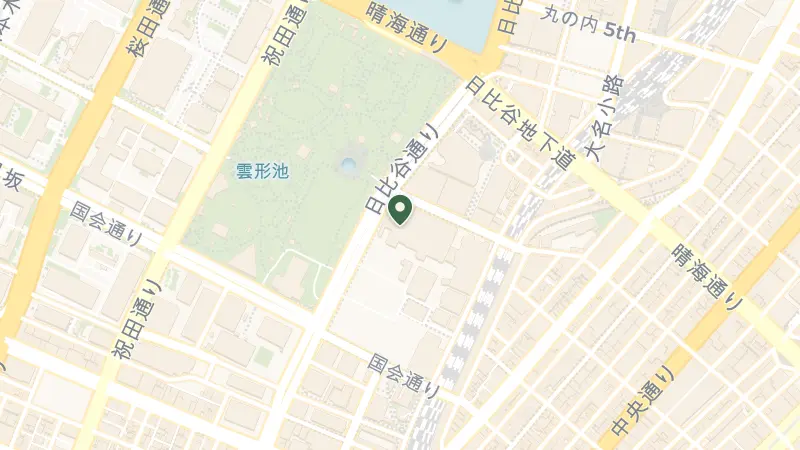 Map of 1-chōme-1-1 Uchisaiwaichō, Chiyoda City, Tokyo 100-8558, Japan