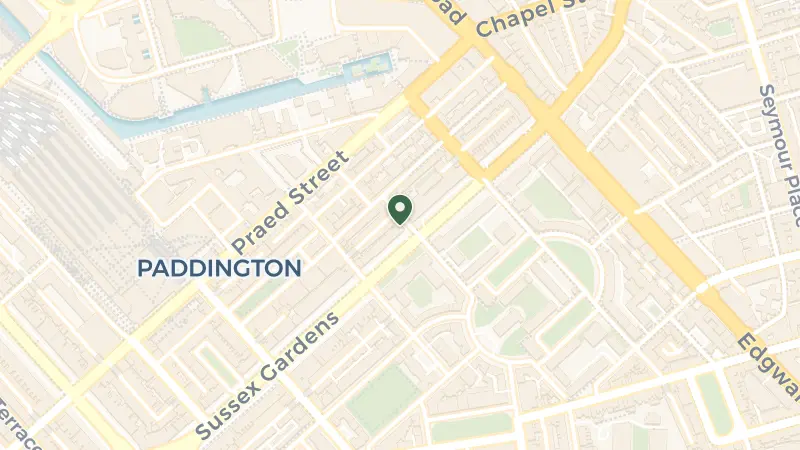 Map of 25-27 Southwick St, Tyburnia, London W2 1JQ, UK