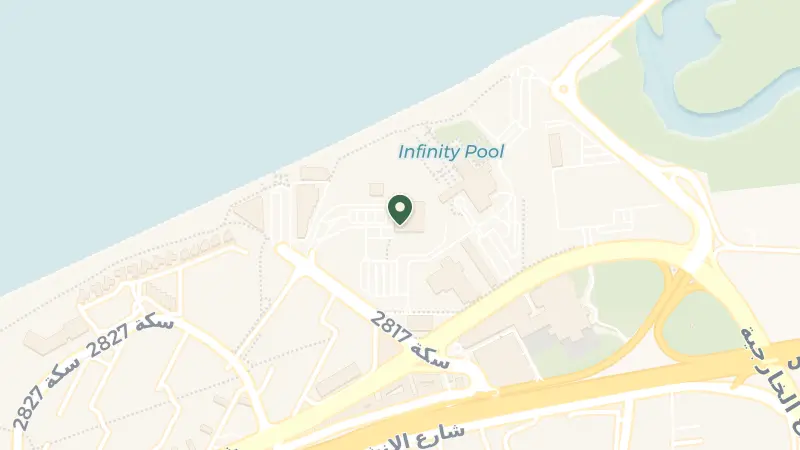 Map of Al Kharjiya Street, شارع الشاطئ، Area 114, Oman