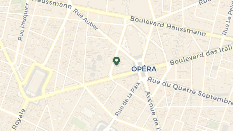 Map of 2 Rue Scribe, 75009 Paris, France