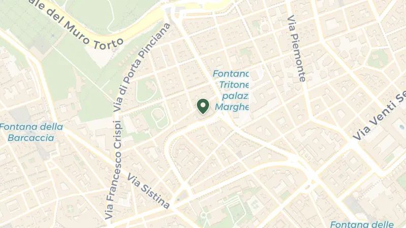 Map of Via Vittorio Veneto, 62, 00187 Roma RM, Italy