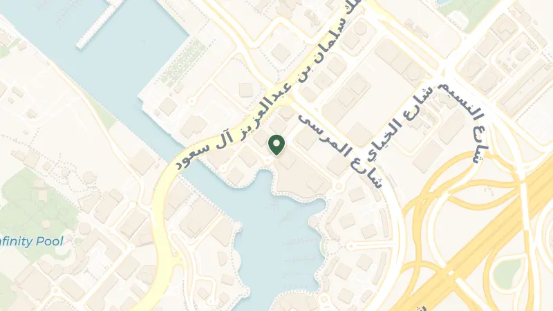 Map of Marina - Al Khayay St - Marsa Dubai - Dubai Marina - Dubai - United Arab Emirates