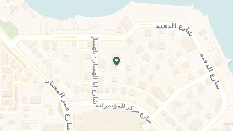 Map of Al Qassar Street, شارع ابا المسان - بلمسان، الدوحة، Qatar