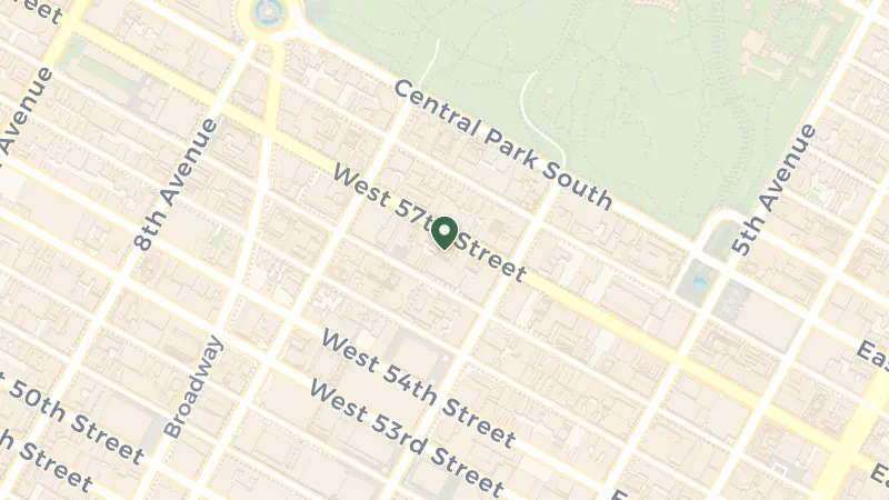 Map of 120 W 57th St, New York, NY 10019, USA