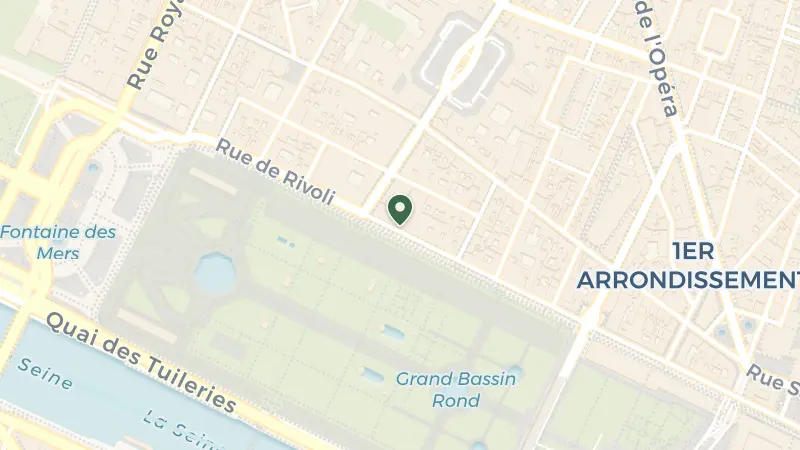 Map of 228 Rue de Rivoli, 75001 Paris, France