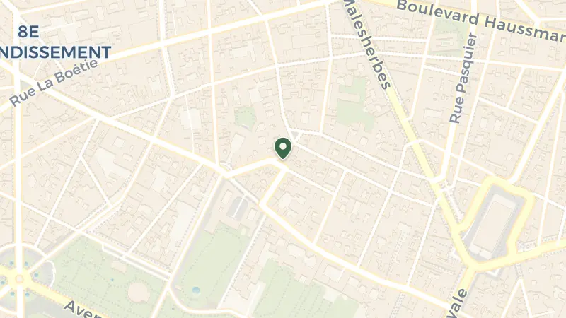 Map of 12 Rue des Saussaies, 75008 Paris, France