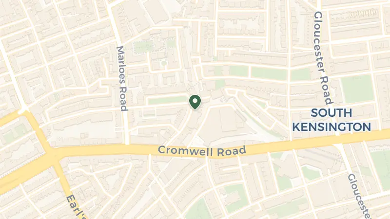 Map of 32 Lexham Gardens, London W8 5JE, UK
