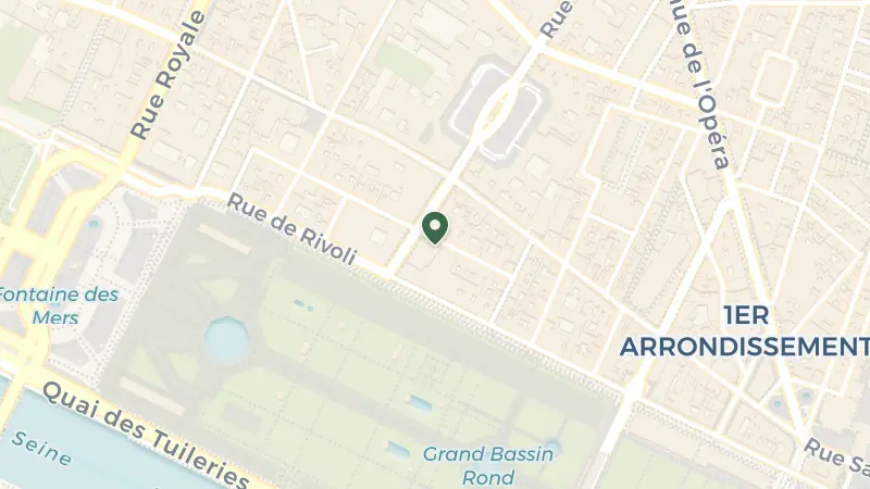 Map of 17 Rue du Mont Thabor, 75001 Paris, France